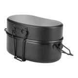 Maxbell Outdoor Lunch Box Traveling Aluminum Outdoor Cookware Camping Food Container Black