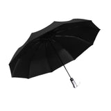 Maxbell Automatic Folding Umbrella Three Folding Umbrella for Camping Travel Outdoor Black