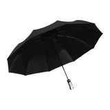Maxbell Automatic Folding Umbrella Three Folding Umbrella for Camping Travel Outdoor Black
