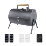 Maxbell Charcoal Grill Portable Barbecue Grill for Picnics Outings Family Gatherings Gray
