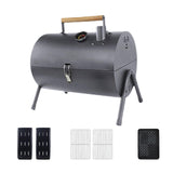 Maxbell Charcoal Grill Portable Barbecue Grill for Picnics Outings Family Gatherings Gray