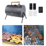 Maxbell Charcoal Grill Portable Barbecue Grill for Picnics Outings Family Gatherings Gray