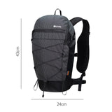 Maxbell Hiking Backpack 15L Trekking Bag Camping Rucksack for Travel Climbing Sports Black