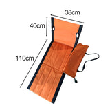 Maxbell Floor Chair with Back Support Portable Camping Chair for Lawn Fishing Hiking 38cmx110cmx40cm Orange