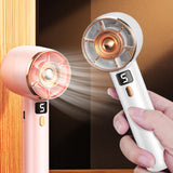 Maxbell Handheld Mini Fan Fashion Mute Tabletop Fan for Dorm Apartment Birthday Gift White
