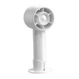 Maxbell Handheld Mini Fan Fashion Mute Tabletop Fan for Dorm Apartment Birthday Gift White