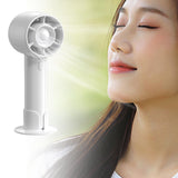 Maxbell Handheld Mini Fan Fashion Mute Tabletop Fan for Dorm Apartment Birthday Gift White