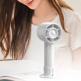 Maxbell Handheld Mini Fan Fashion Mute Tabletop Fan for Dorm Apartment Birthday Gift White