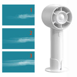 Maxbell Handheld Mini Fan Fashion Mute Tabletop Fan for Dorm Apartment Birthday Gift White