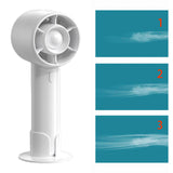 Maxbell Handheld Mini Fan Fashion Mute Tabletop Fan for Dorm Apartment Birthday Gift White