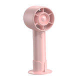 Maxbell Handheld Mini Fan Fashion Mute Tabletop Fan for Dorm Apartment Birthday Gift Pink