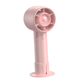 Maxbell Handheld Mini Fan Fashion Mute Tabletop Fan for Dorm Apartment Birthday Gift Pink