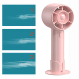 Maxbell Handheld Mini Fan Fashion Mute Tabletop Fan for Dorm Apartment Birthday Gift Pink
