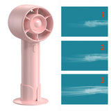 Maxbell Handheld Mini Fan Fashion Mute Tabletop Fan for Dorm Apartment Birthday Gift Pink