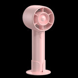 Maxbell Handheld Mini Fan Fashion Mute Tabletop Fan for Dorm Apartment Birthday Gift Pink