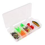 Maxbell 47Pcs/Set Fishing Lures Lifelike Accessories for Bass Trout Salmon Saltwater
