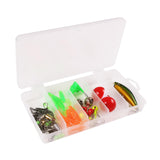 Maxbell 47Pcs/Set Fishing Lures Lifelike Accessories for Bass Trout Salmon Saltwater