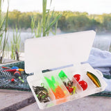 Maxbell 47Pcs/Set Fishing Lures Lifelike Accessories for Bass Trout Salmon Saltwater