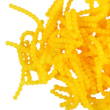 Maxbell 100Pcs Silicone Fishing Beads Lure Fishing Line Beads Fishing Gear Accessory Yellow