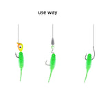 Maxbell 60Pcs Soft Swimbait Swimbaits Freshwater Soft Lures Crappie Swimbait Set for Fishing