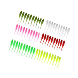 Maxbell 60Pcs Soft Swimbait Swimbaits Freshwater Soft Lures Crappie Swimbait Set for Fishing