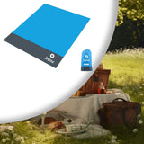 Maxbell Picnic Blanket Folding Oversized Picnic Mat Rug for Summer Activities Travel Blue
