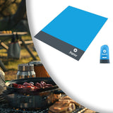 Maxbell Picnic Blanket Folding Oversized Picnic Mat Rug for Summer Activities Travel Blue