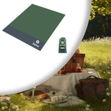 Maxbell Picnic Blanket Folding Oversized Picnic Mat Rug for Summer Activities Travel Green