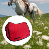 Maxbell Horse Saddle Pad Outoor Sports Protector AntiSlip Soft Comfortable Shock Pad Red