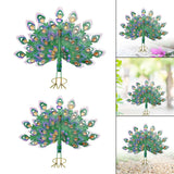 Maxbell Peacock Ornament Statue Yard Handcraft DIY Pool Animal Figurine Large