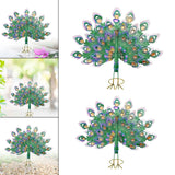 Maxbell Peacock Ornament Statue Yard Handcraft DIY Pool Animal Figurine Large