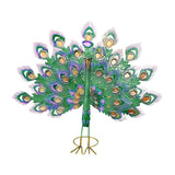 Maxbell Peacock Ornament Statue Yard Handcraft DIY Pool Animal Figurine Large