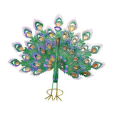 Maxbell Peacock Ornament Statue Yard Handcraft DIY Pool Animal Figurine Large