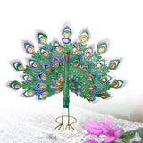 Maxbell Peacock Ornament Statue Yard Handcraft DIY Pool Animal Figurine Large