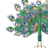 Maxbell Peacock Ornament Statue Yard Handcraft DIY Pool Animal Figurine Small