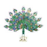 Maxbell Peacock Ornament Statue Yard Handcraft DIY Pool Animal Figurine Small