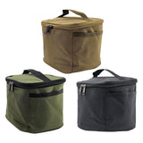 Maxbell Portable Spice Bag Equipment Empty Picnic 5 Grid Kitchen Tableware Carry Bag Khaki