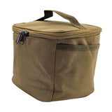 Maxbell Portable Spice Bag Equipment Empty Picnic 5 Grid Kitchen Tableware Carry Bag Khaki