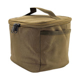 Maxbell Portable Spice Bag Equipment Empty Picnic 5 Grid Kitchen Tableware Carry Bag Khaki