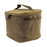 Maxbell Portable Spice Bag Equipment Empty Picnic 5 Grid Kitchen Tableware Carry Bag Khaki