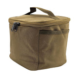 Maxbell Portable Spice Bag Equipment Empty Picnic 5 Grid Kitchen Tableware Carry Bag Khaki