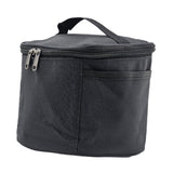 Maxbell Portable Spice Bag Equipment Empty Picnic 5 Grid Kitchen Tableware Carry Bag Black