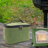 Maxbell Seasoning Bottle Storage Bag Accessories Bag Spice Bag for Hiking Travel BBQ Green