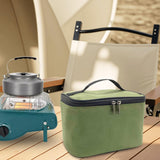 Maxbell Seasoning Bottle Storage Bag Accessories Bag Spice Bag for Hiking Travel BBQ Green