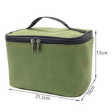 Maxbell Seasoning Bottle Storage Bag Accessories Bag Spice Bag for Hiking Travel BBQ Green