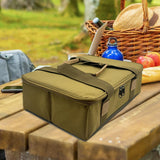 Maxbell Gas Tank Storage Bag Large Capacity Multifunction Hiking Camping Lantern Bag Khaki