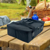 Maxbell Gas Tank Storage Bag Large Capacity Multifunction Hiking Camping Lantern Bag Black