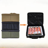 Maxbell Gas Tank Storage Bag Large Capacity Multifunction Hiking Camping Lantern Bag Green