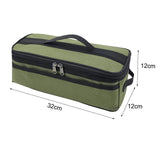 Maxbell Maxbell Grill Carrying Bag Zippers Cookware Storage Bag for Hiking Outdoor Traveling Green
