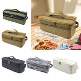 Maxbell Maxbell Grill Carrying Bag Zippers Cookware Storage Bag for Hiking Outdoor Traveling Green